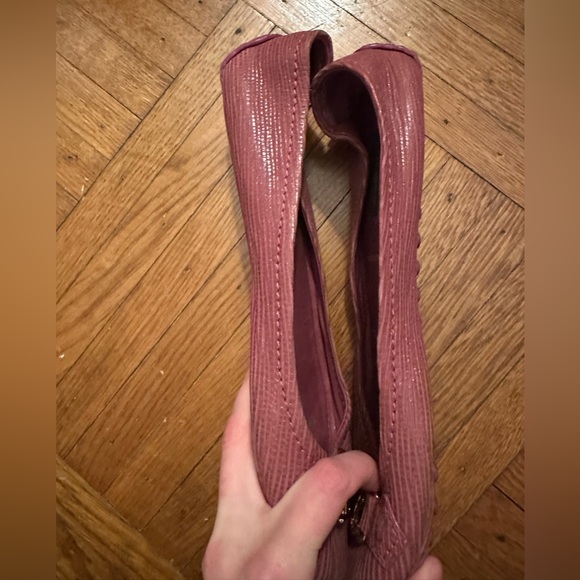 Relisted - Louis Vuitton shoes Size 9, soft Epi printed Leather Mauve Oxford Ba… - Picture 5 of 10